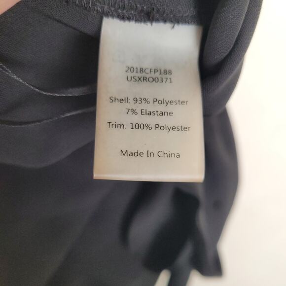 Rodarte x Universal Standards black ruffled wide leg jumpsuit Size 2XL Boho Glam - Picture 13 of 14